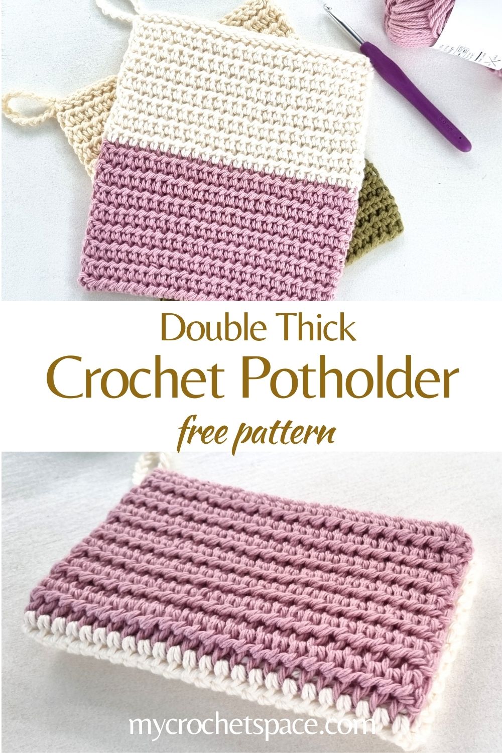 Thermal Half Double Crochet Potholder Pattern My Crochet Space