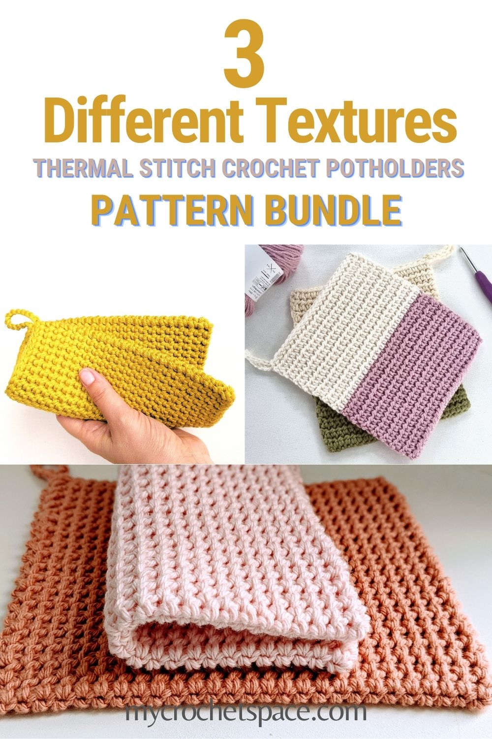 Crochet Potholder Pattern Thermal Stitch My Crochet Space