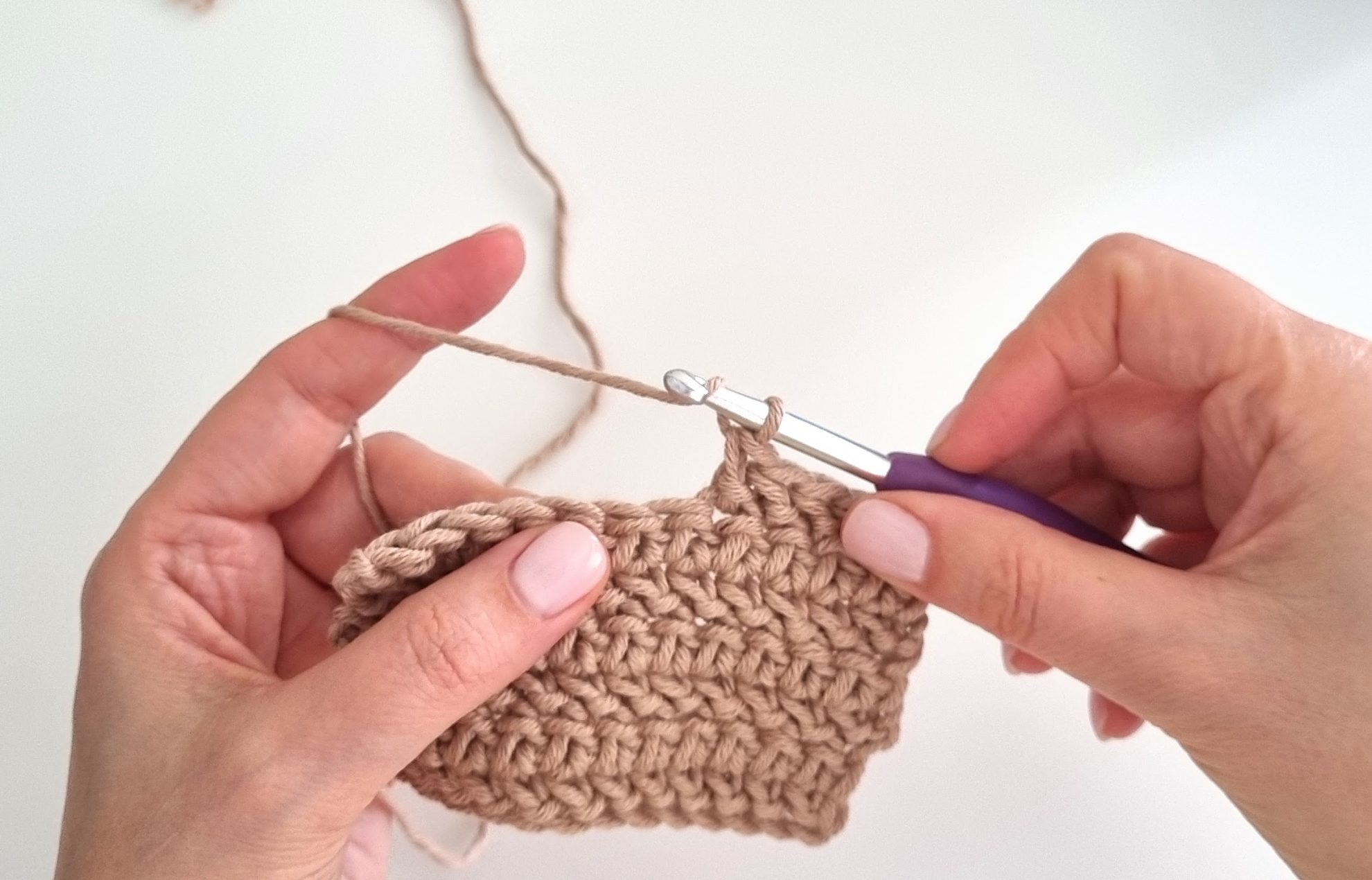 Herringbone Half Double Crochet Washcloth My Crochet Space