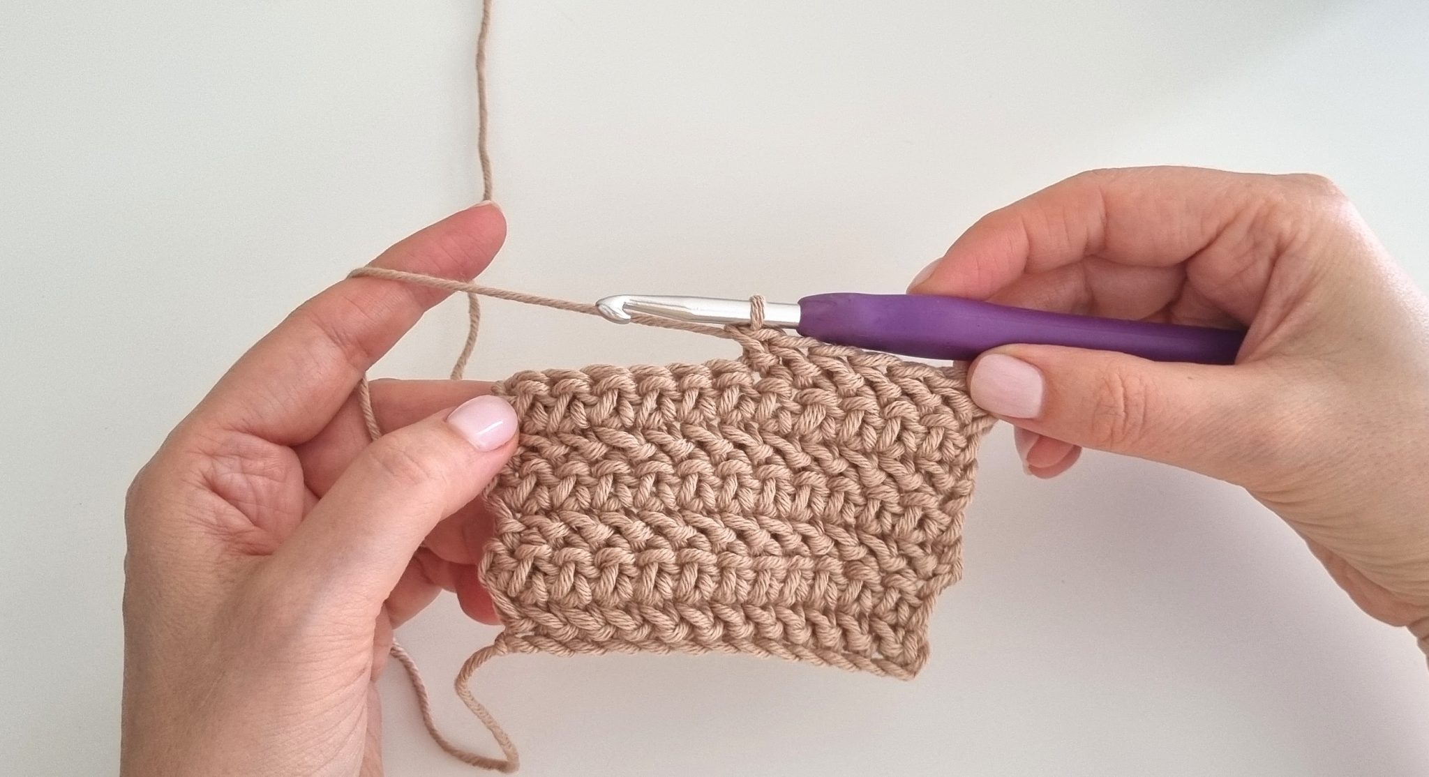 Herringbone Half Double Crochet Washcloth My Crochet Space