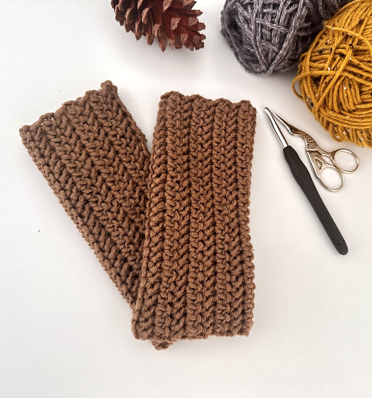 Cozy Up For Fall Herringbone Crochet Fingerless Gloves My Crochet Space