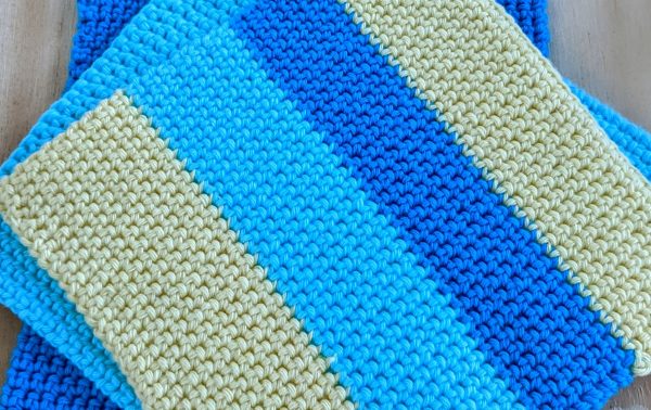 double thick crochet potholders
