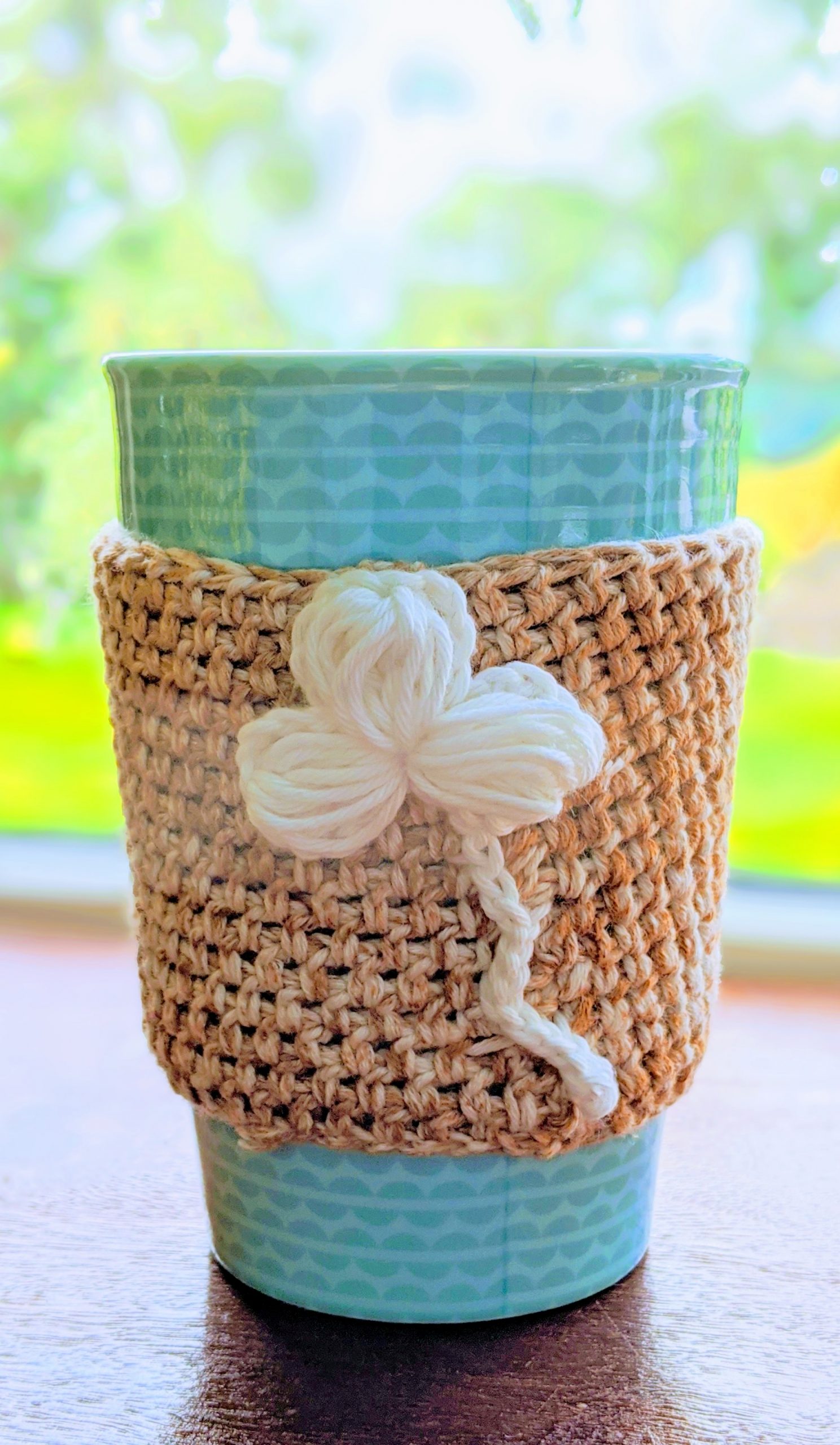 PATTERN** Bloom Cup Cozy and Sleeve – Bobbles & Blooms