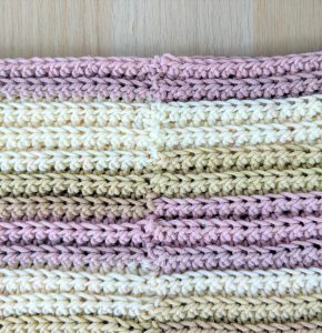 crochet scarf seam