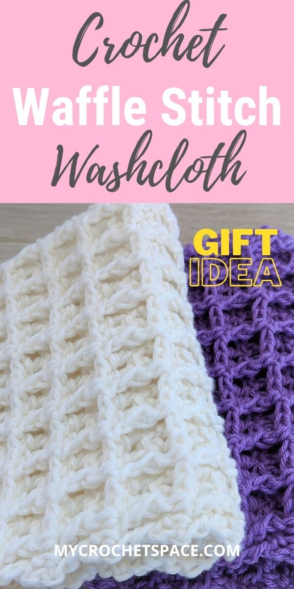 Crochet Waffle Stitch Washcloth | My Crochet Space