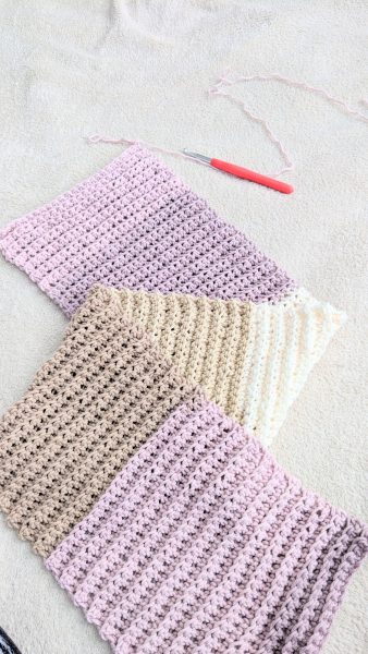 crochet ribbed scarf 