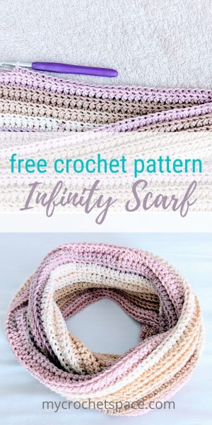 Crochet Knit-Look Infinity Scarf | My Crochet Space