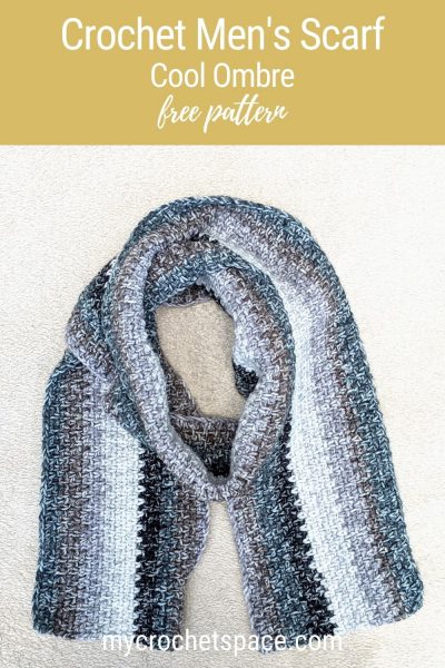 crochet mens scarf pinterest pin