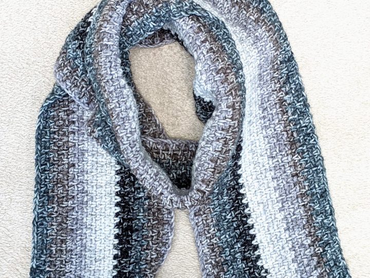 crochet men's scarf