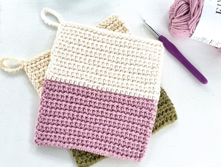 Thermal Half Double Crochet – Textured Potholder Pattern