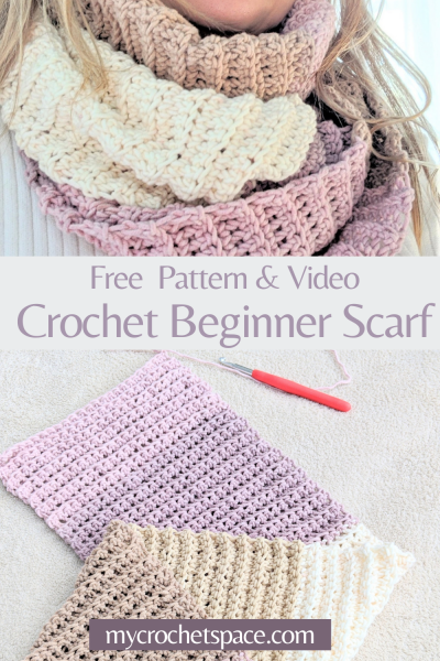 Crochet Ribbed Scarf - My Crochet Space