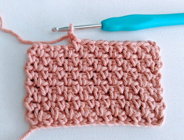 crochet moss stitch example