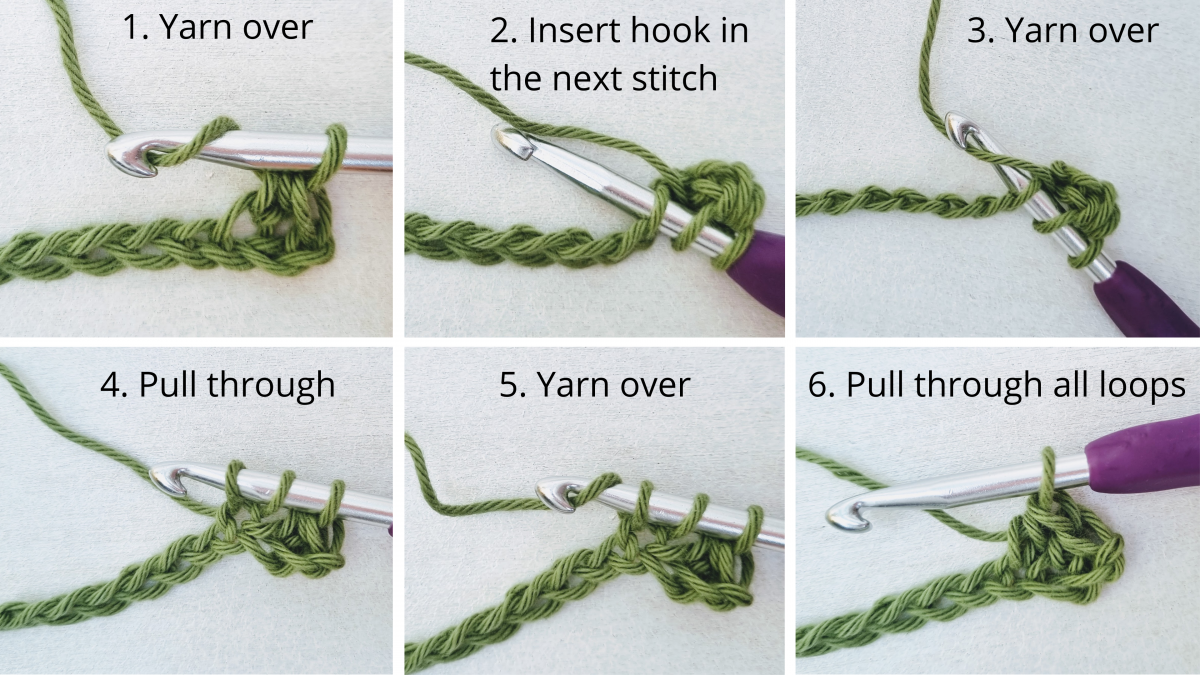 Stitch 19c Turn Half Double Crochet Hdc In 18 Chains Chain 2 Turn - Vrogue