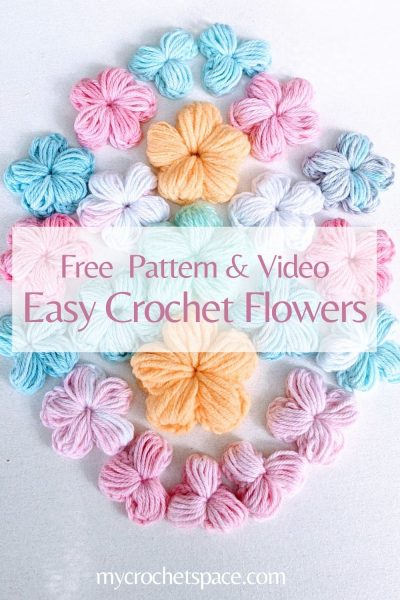 Easy Crochet Flower with Open Loop Petals Pattern - Single Girl's DIY