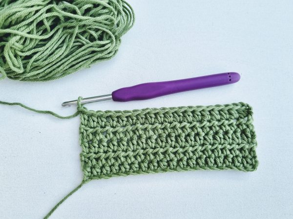 Half double crochet example
