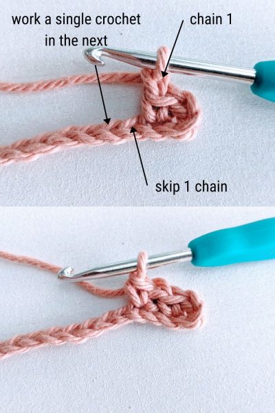 crochet moss stitch tutorial