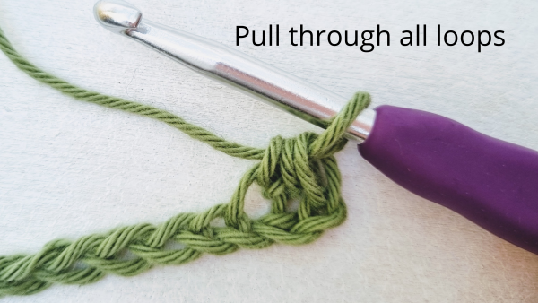 half double crochet stitch