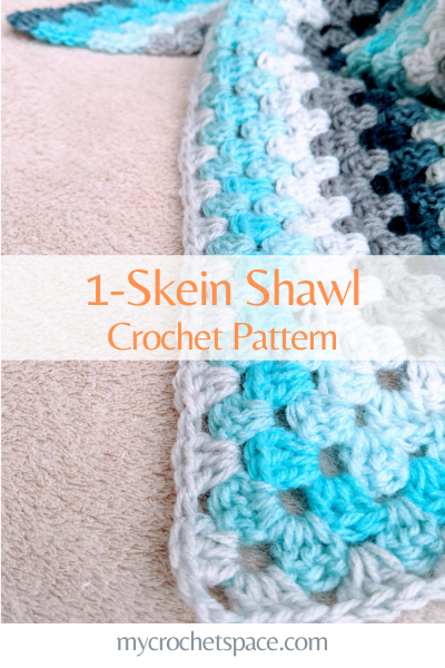crochet shawl pin