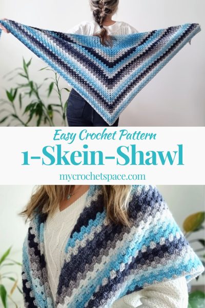 Easy Triangle Crochet Shawl Pattern