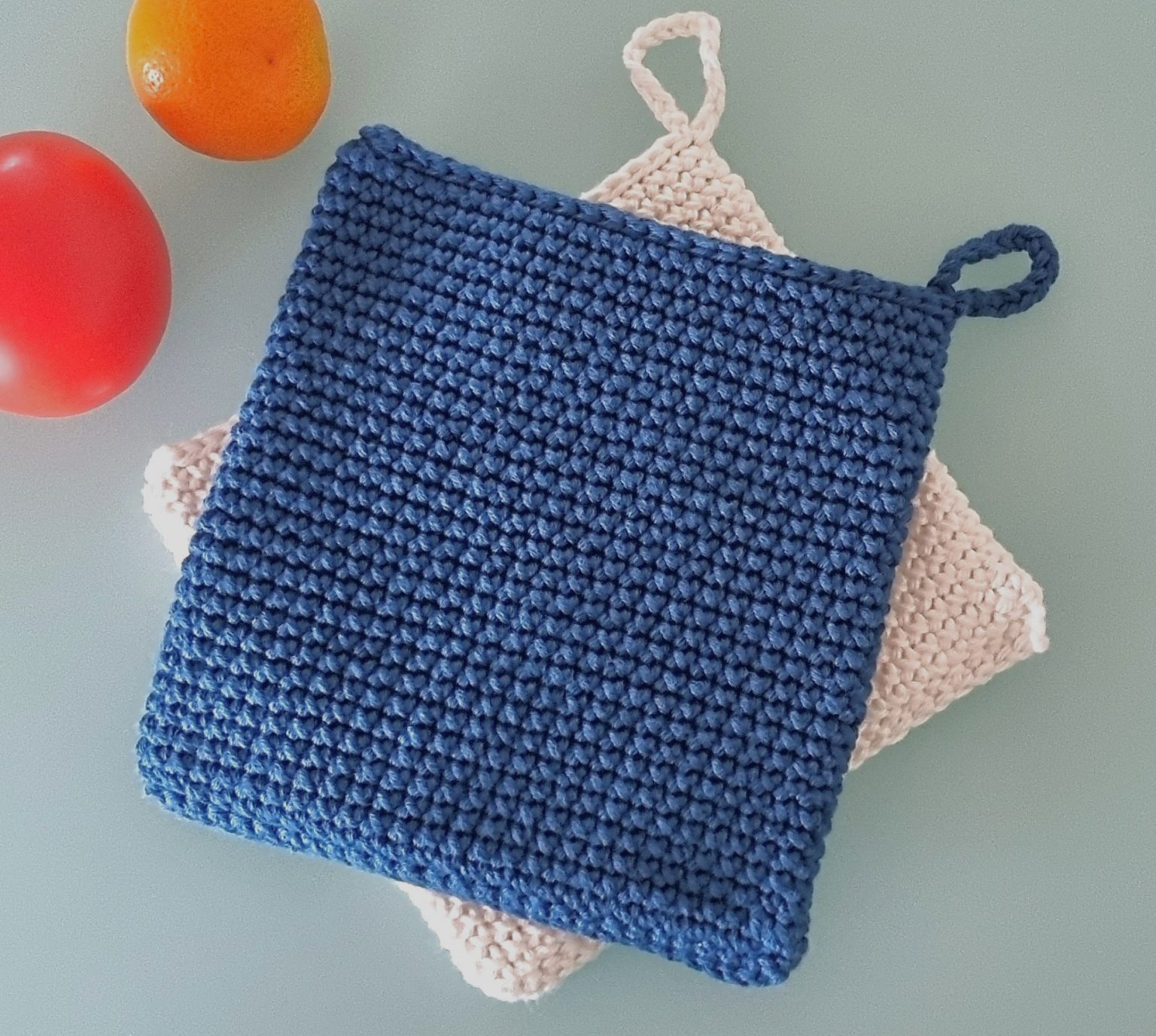 Single Crochet Cross Stitch Potholder Pattern My Crochet Space