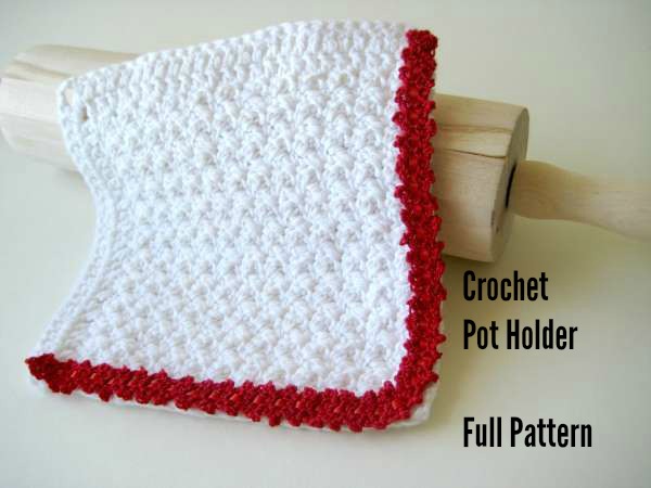 white potholder