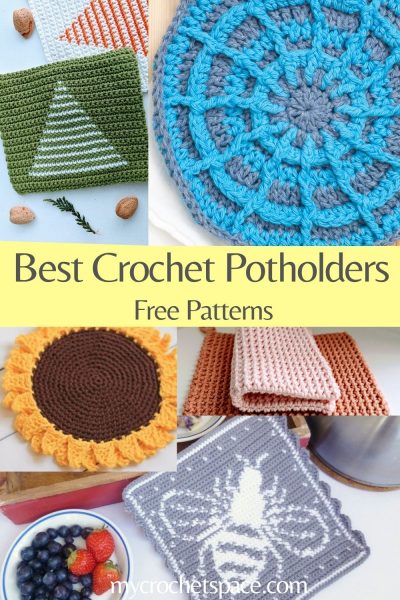 15+ Crochet Potholder Patterns for the modern kitchen