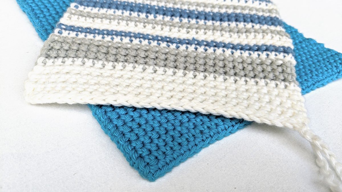 Crochet Thermal Stripes Potholder - My Crochet Space