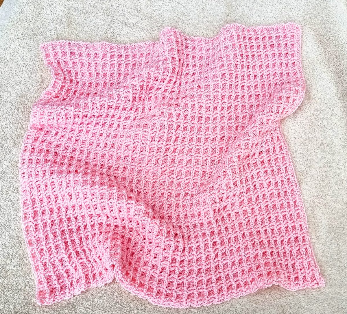 Double Waffle Crochet Baby Blanket My Crochet Space