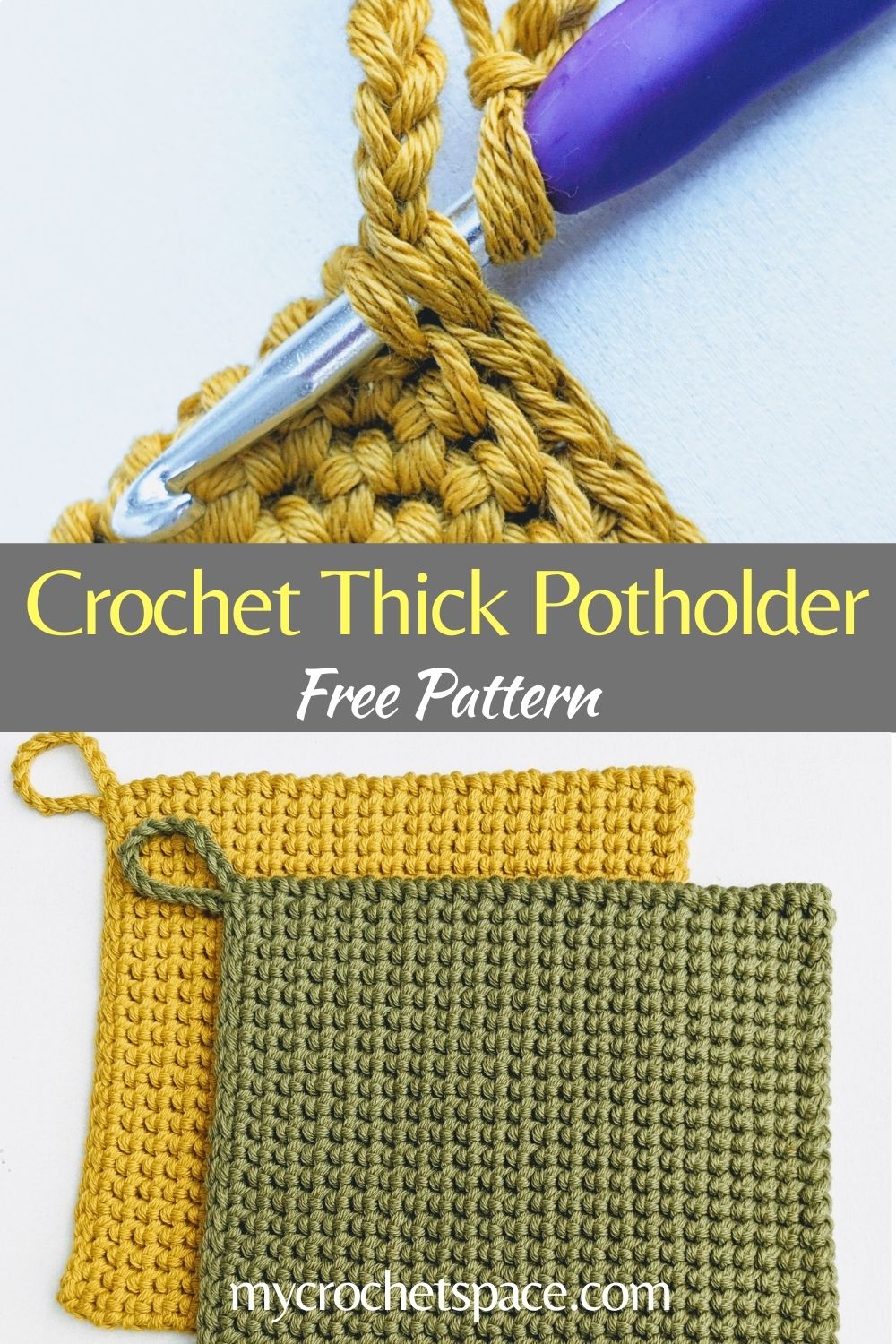 Crochet Potholder Pattern Thermal Stitch My Crochet Space