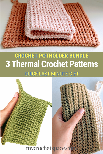 How to Crochet Potholders - double thick! 