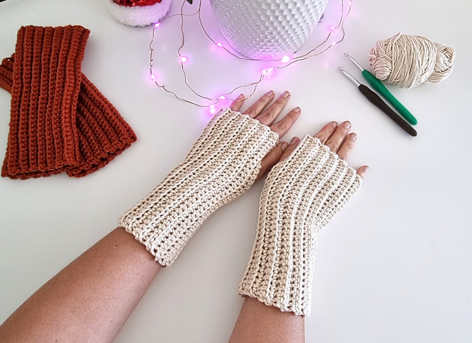 Ridged Crochet Fingerless Gloves My Crochet Space