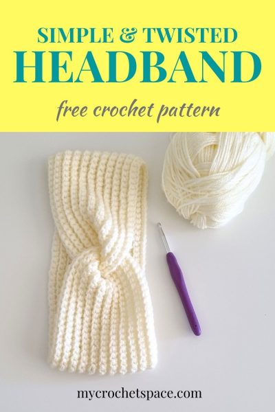 Twisted Ear Warmer - Free Crochet Pattern and Video Tutorial - You