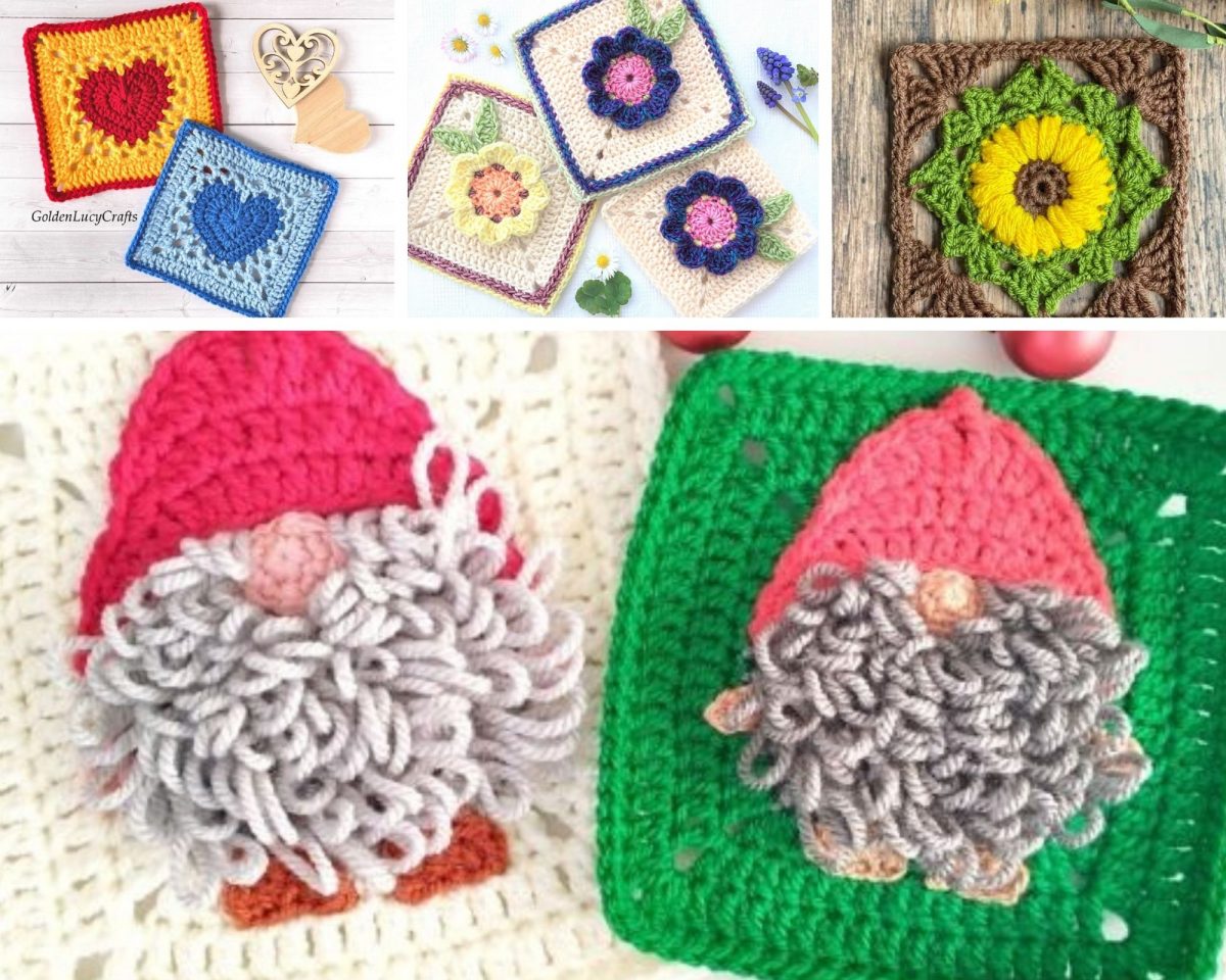 10+ Unusual Granny Square Crochet Patterns