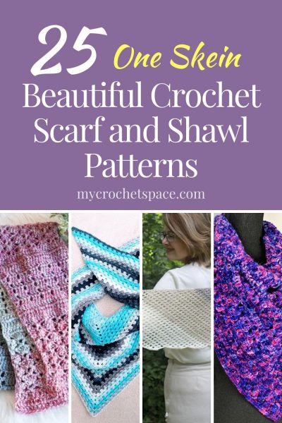 25 Beautiful One Skein Crochet Scarf Patterns - My Crochet Space