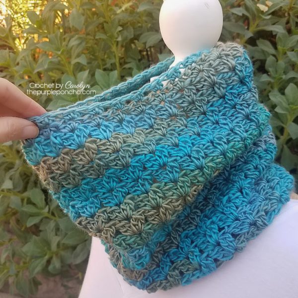 Caron Simply Soft Scarf Using Just 1 Skein, UK Terms 