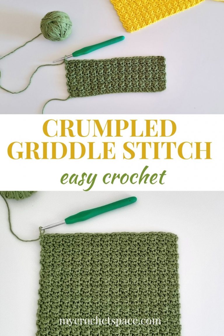 How to Crochet the Crumpled Griddle Stitch - My Crochet Space