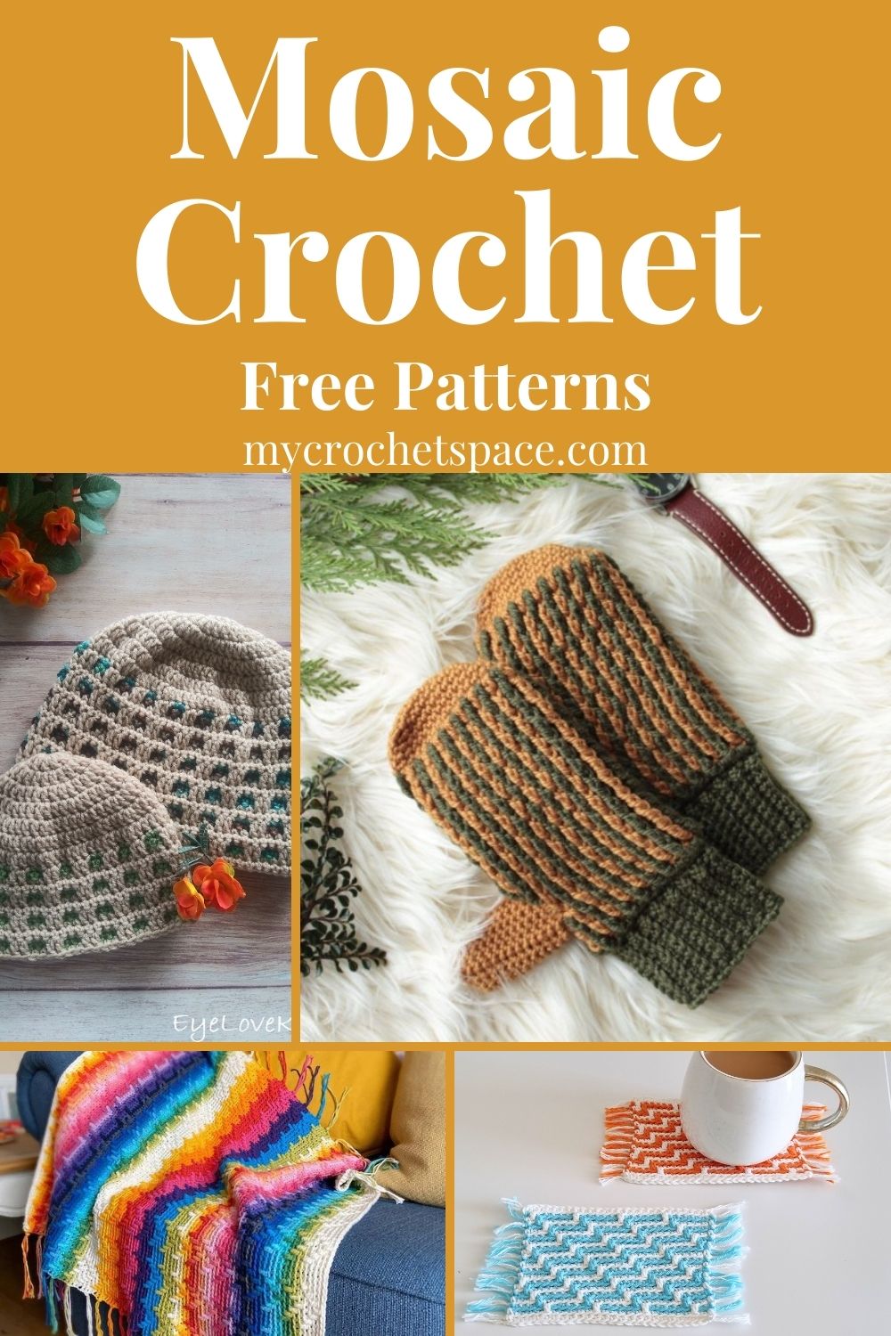 12 Free Mosaic Crochet Patterns - My Crochet Space