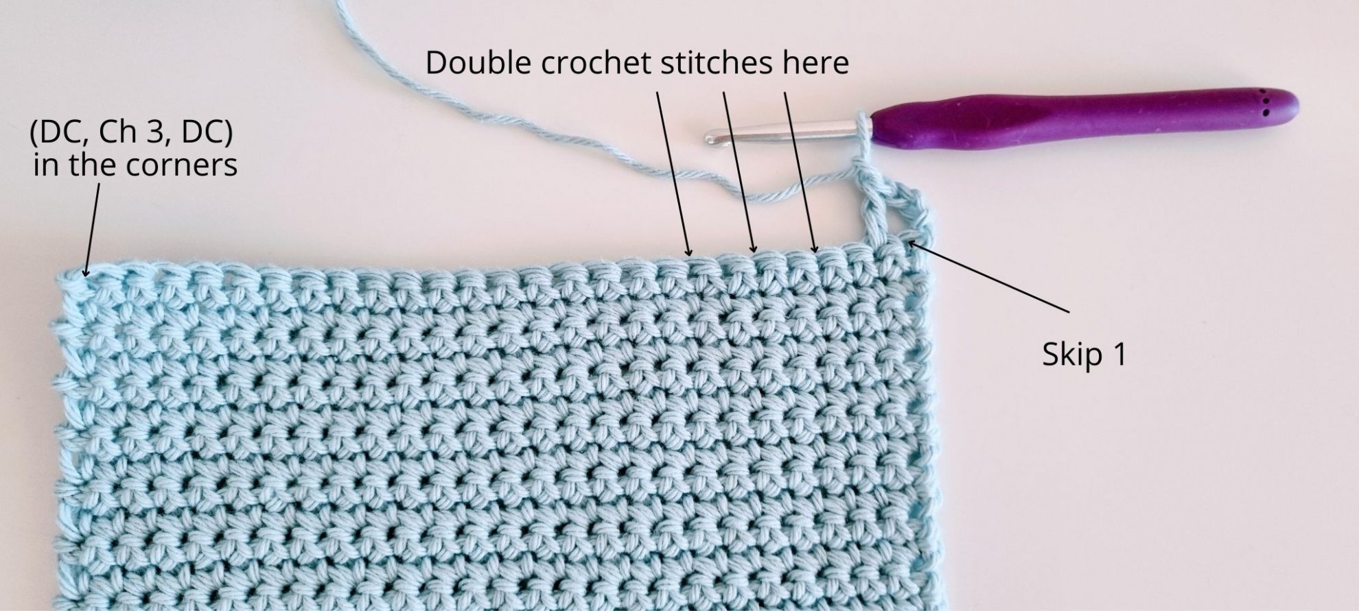 Single Crochet Dishcloth Pattern My Crochet Space