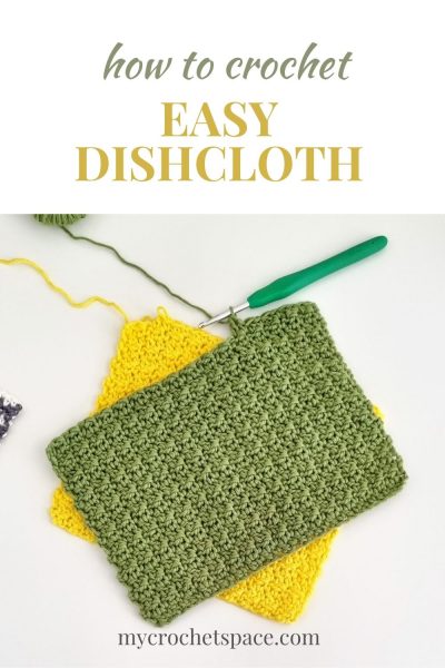 crochet dishcloth pin