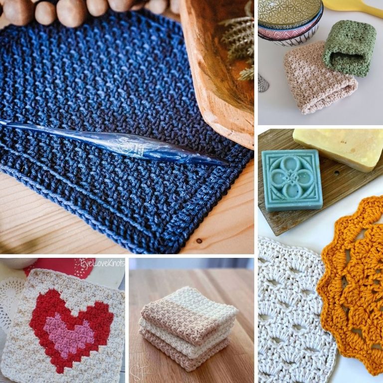 35 Free Crochet Dishcloth Patterns