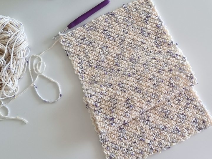 Crochet Moss Stitch Scarf