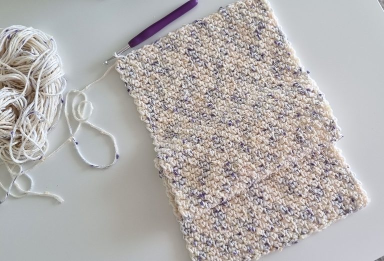 Crochet Moss Stitch Scarf