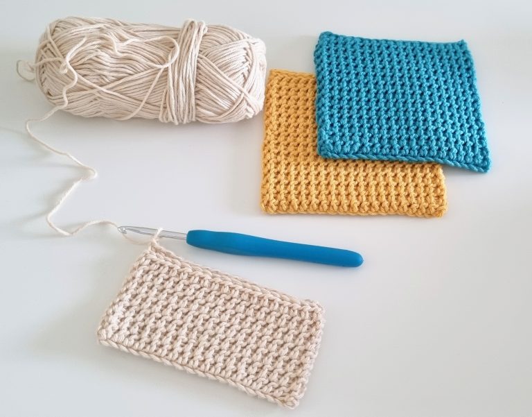 Modern Square Crochet Coasters