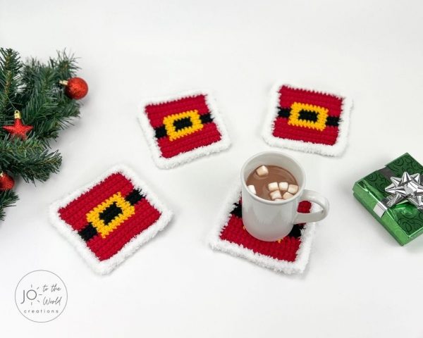 Christmas coasters pattern: Crochet pattern