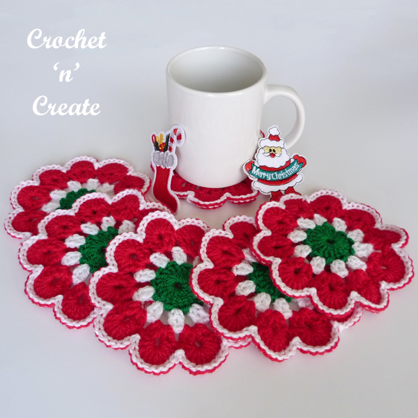 Christmas Crochet Coasters My Crochet Space