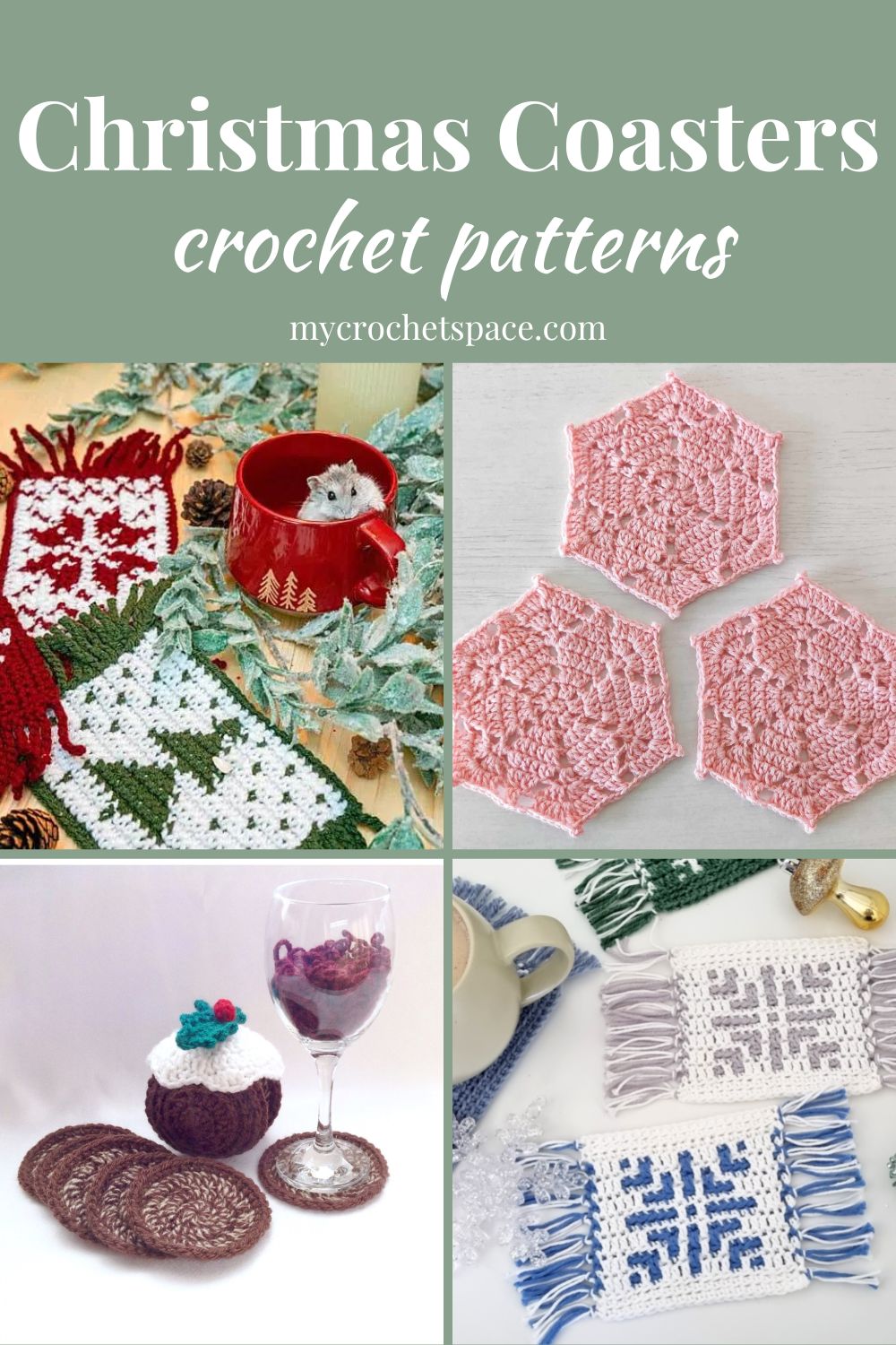 Christmas Crochet Coasters My Crochet Space
