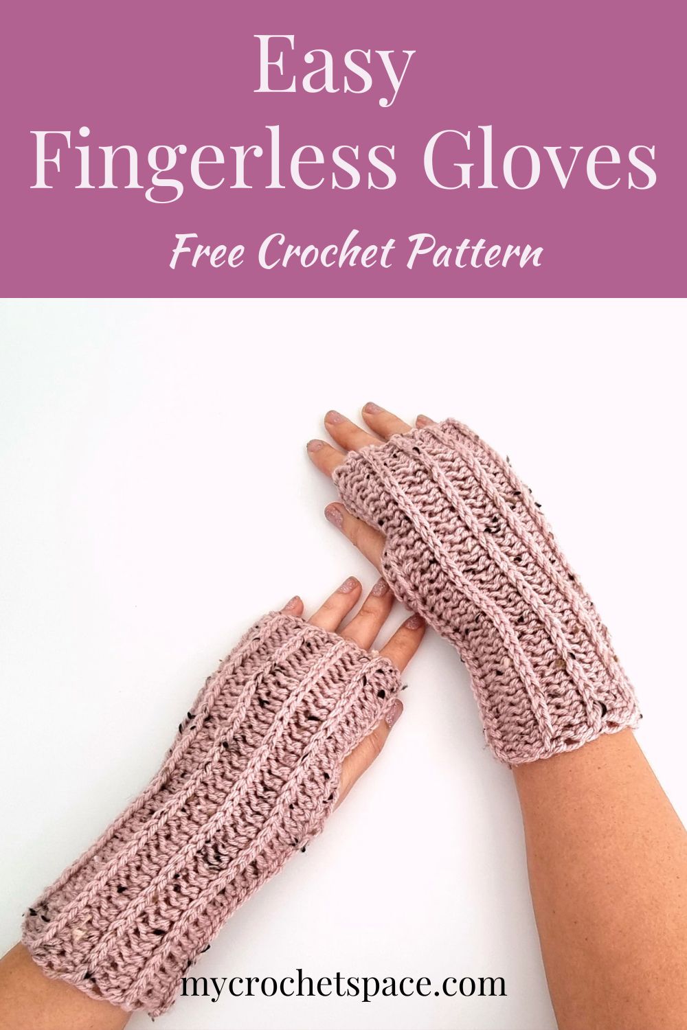 Tweed Crochet Hand Warmers My Crochet Space