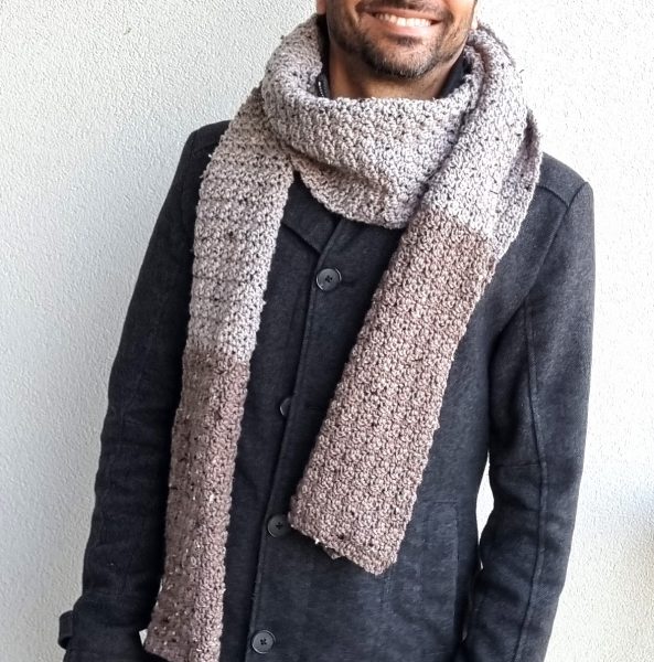 free crochet pattern the every man scarf