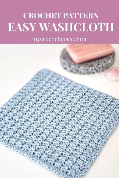 How to Crochet a Textured Dishcloth [Easy Dishcloth Crochet Pattern]