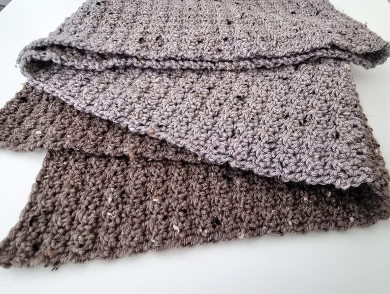 Tweed Men’s Scarf Crochet Pattern
